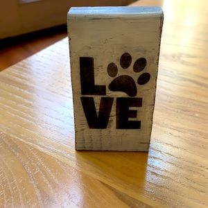 Small for the love of dog sign